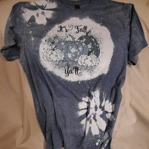 New-Large Unisex, Gildan Brand, color Heather Indigo-Bleached Sublimation Tee